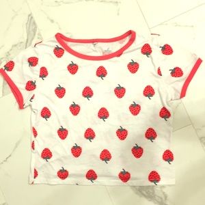 Cropped short sleeve shirt